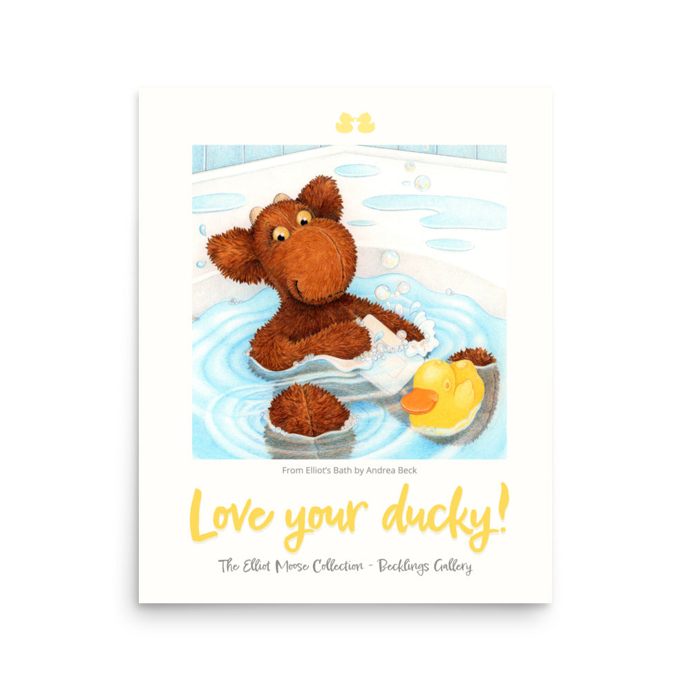 Elliot Word Art - Love Your Ducky