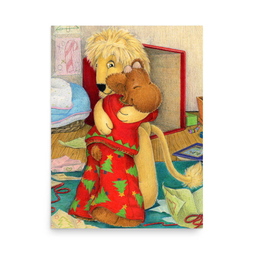 Elliot Print no Border - Elliot's Christmas Surprise - A Great Big Hug, P29 $34+