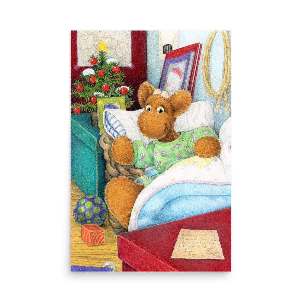 Elliot Print no Border - Elliot's Christmas Surprise - "Santa Came Early!" P6 $34+