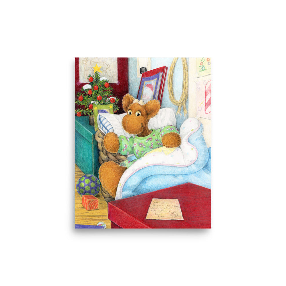 Elliot Print no Border - Elliot's Christmas Surprise - "Santa Came Early!" P6 $34+