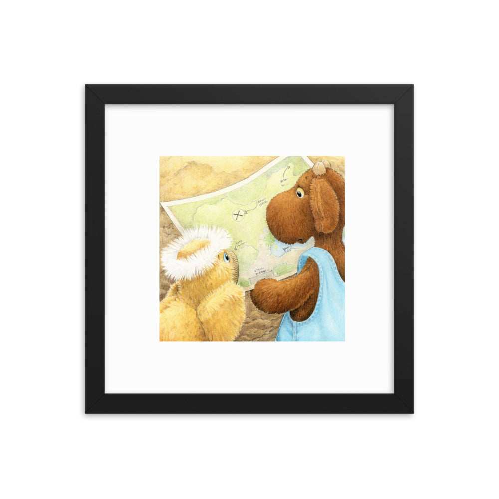 Nursery Art. Elliot Moose. Framed.