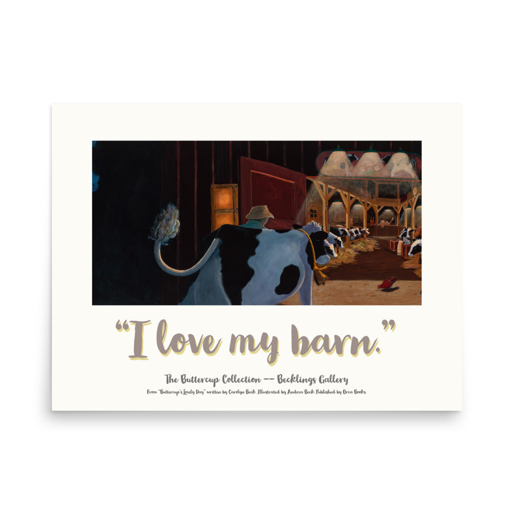 Buttercup - I Love Series - "I Love my Barn"